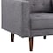 Armen Living Element Mid-Century Modern Chair in Dark Gray Linen and Walnut Legs LCEL1DG - alternate 3
